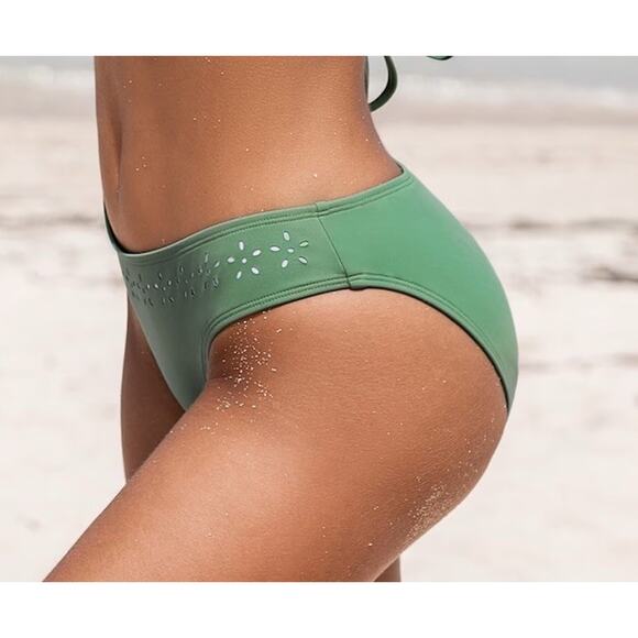 CUPSHE NWT Sage Green Bikini Bottoms Only Standard Fit Size Small - Picture 3 of 6